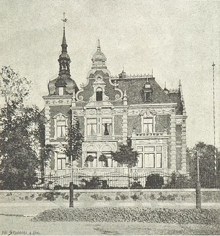 Villa Wölker ANSICHT (Karl Tauchnitz Straße 15, alt 31) leipzig und seine bauten (1892), S. 381