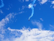 Aerobatic performance at the Bagotville International Air Show in 2017