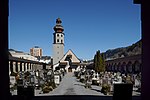 Friedhof St. Peter und Paul mit Totenleuchte des Esaias Gruber