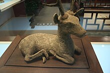 Bronze deer, Warring States period Warring States Bronze Deer 1b.jpg