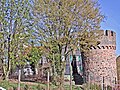 Defense tower behind the church