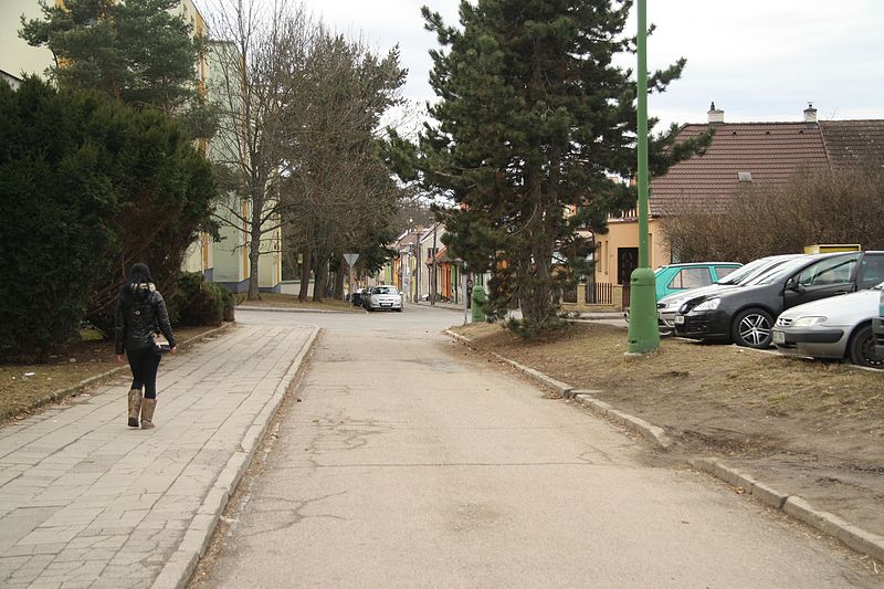 File:West view of Viktorinova street in Třebíč, Třebíč District.jpg