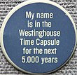 Guest book pin Westinghouse 5000 year pin.jpg