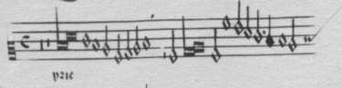 Ockeghem, Kyrie "Au travail suis," excerpt, showing white mensural notation. White mensural notation.gif