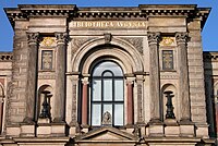 The portal above the entrance to the HAB