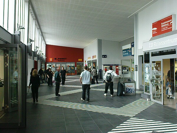 The interior of Wolfsburg Hauptbahnhof