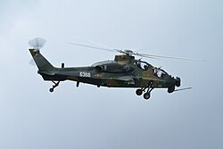 CAIC Z-10K, laskeutuu Zhuhai Jinwanin lentokentälle, China Airshow 2016