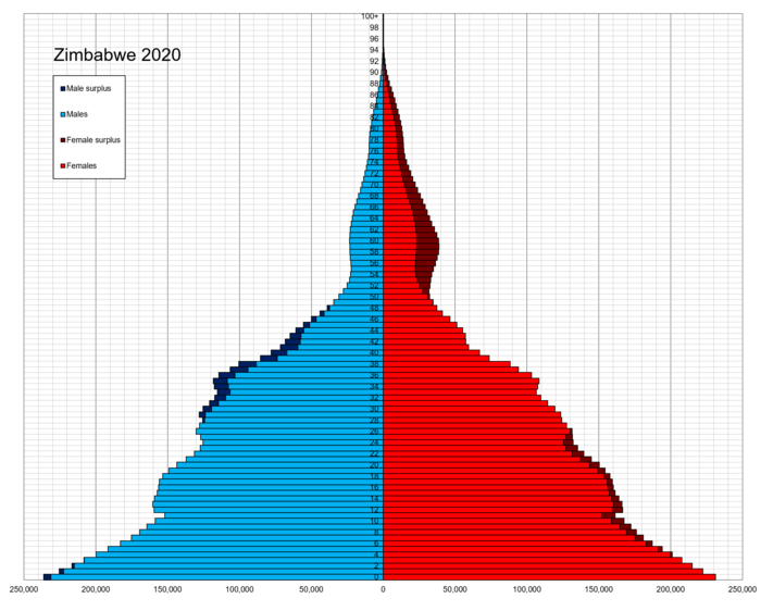 Demographics Of Zimbabwe Wikipedia