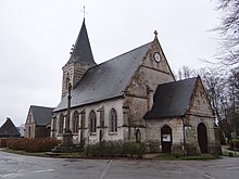 L'église de Bouville.