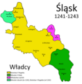 1241–1243      Bolesław II Rogatka      Mieszko lubuski 1241–1242      Władysław opolski      Mieszko II Otyły