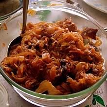 A bowl of bigos