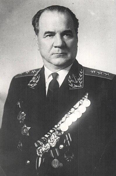 Admiral Nikolay Mikhaylovich Kharlamov, a recipient of the Order of Nakhimov 1st class