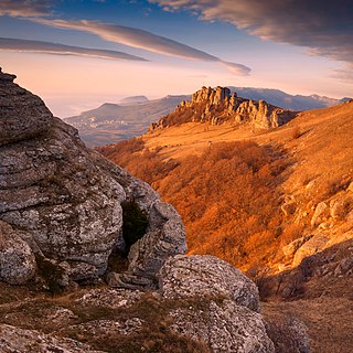 Demirci Rocks. Demirci Yayla Sanctuary, Autonomous Republic of Crimea, Ukraine