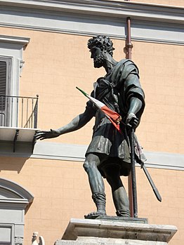 0472 - Palerme - Scipione Li Volsi - Monument à Charles V (1630) - Photo Giovanni Dall'Orto, 28-Sept-2006.jpg