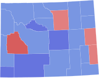 1934 US Senate election in Wyoming results.svg