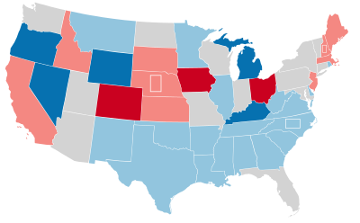 1954 Ergebnisse der US-Senatswahlen map.svg