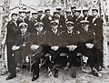 סגל בית ספר הנדסה בבה"ד חיל הים בפיקודו של אברהם פאר, 1964.