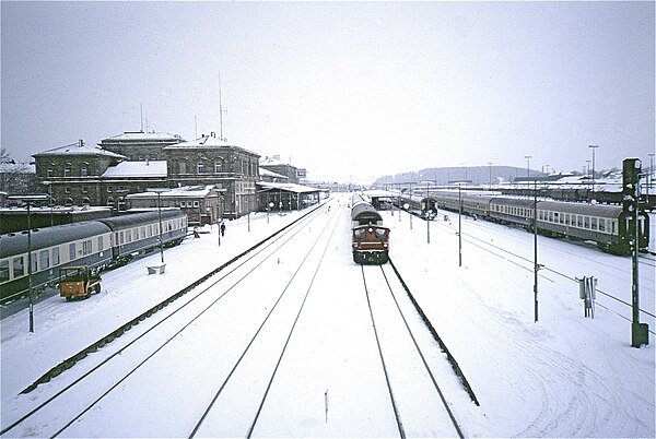 Hof Hauptbahnhof, 1986