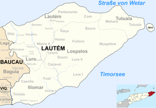 Overview map of the municipality of Lautém