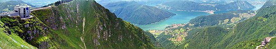 Vue panoramique depuis le Monte Generoso.