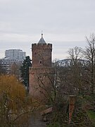 Nijmegen-Centrum, Kruittoren im Kronenburgerpark und Spoorbrug