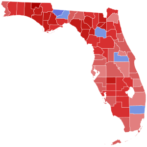 2022 Florida Chief Financial Officer election results by county.svg