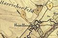 Haus Horrig auf der Tranchotkarte 1805/1807