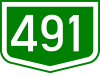 491 Hauptstraßenschild