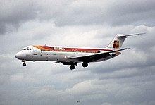 A former Iberia McDonnell Douglas DC-9