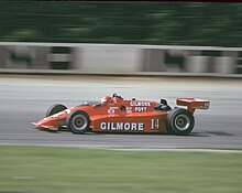 Foyt racing at Pocono Raceway in 1984 AJFoyt1984Pocono.jpg