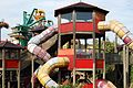 Bolles Spieleland kun Kinder-Riesenrad en la fono