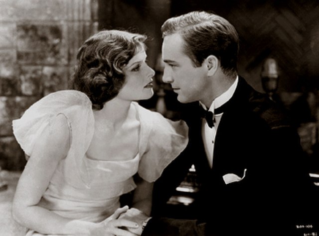 Publicity photograph of Katharine Hepburn and Manners in A Bill of Divorcement (1932)