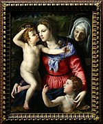 Agnolo Bronzino, Vierge à l'enfant avec des saints, 1540 ca. 01.jpg