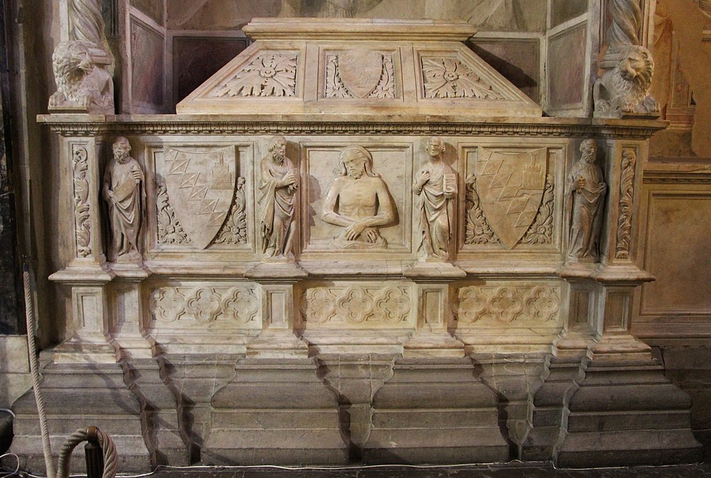 Agnolo di Ventura, tomba di Bettino de' Bardi, Cappella Bardi di Vernio, Santa Croce, Firenze