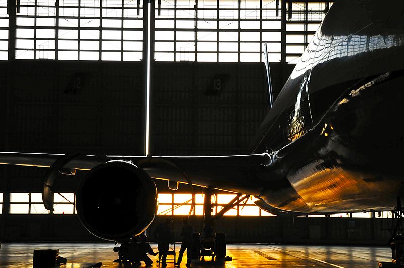 File:Aircraft undergoing maintenance.jpg