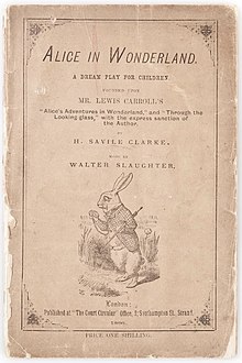 Libretto for the original production (1886) Alice Wonderland libretto 1886.jpg