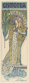 Alphonse Mucha - Poster for Victorien Sardou's Gismonda starring Sarah Bernhardt.jpg