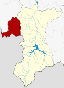 Locația districtului în Provincia Yala