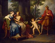 Angelica Kauffmann - Venus o determină pe Helen să se îndrăgostească de Paris - WGA12099.jpg