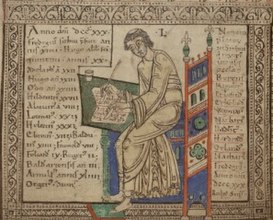 Lambert at work. Excerpt from the manuscript "Liber Floridus". Preserved in the Ghent University Library. Archive-ugent-be-018970A2-B1E8-11DF-A2E0-A70579F64438 DS-337 (cropped).jpg