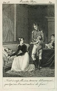 Frederick montre une attention efficace mais silencieuse à Anne (frontispice d'une édition de 1828, illustrant le ch. 9).