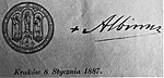 Firma de Albin Dunajewski