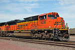 BNSF 9211, an SD70ACe, in Lincoln, Nebraska, in 2014