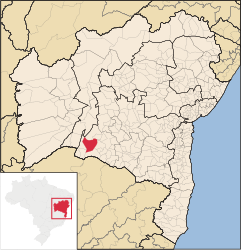 Palmas de Monte Alto – Mappa