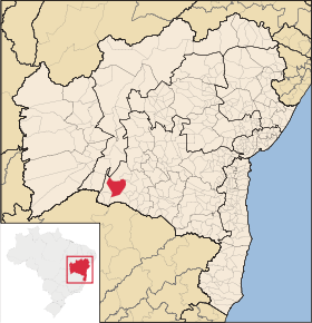 Kart over Palmas de Monte Alto