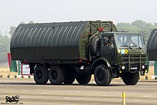 Bangladesh Army Type 79A ribbon bridge on Tiema XC2200 truck. (31288481070).jpg