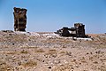 Barracks, Qasr Ibn Wardan Complex (قصر ابن وردان), Syria - Remains of barracks entrance and wall from northeast - PHBZ024 2016 3731 - Dumbarton Oaks.jpg