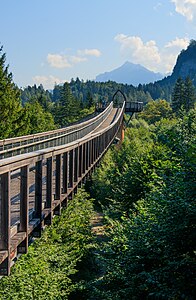 Canopy walkway Walderlebniszentrum Ziegelwies Füssen Germany