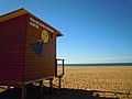 Lifeguard and first aid post on the beach.