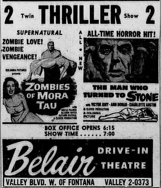 File:Belair Drive-in Ad - 10 April 1957, Fontana, CA.jpg